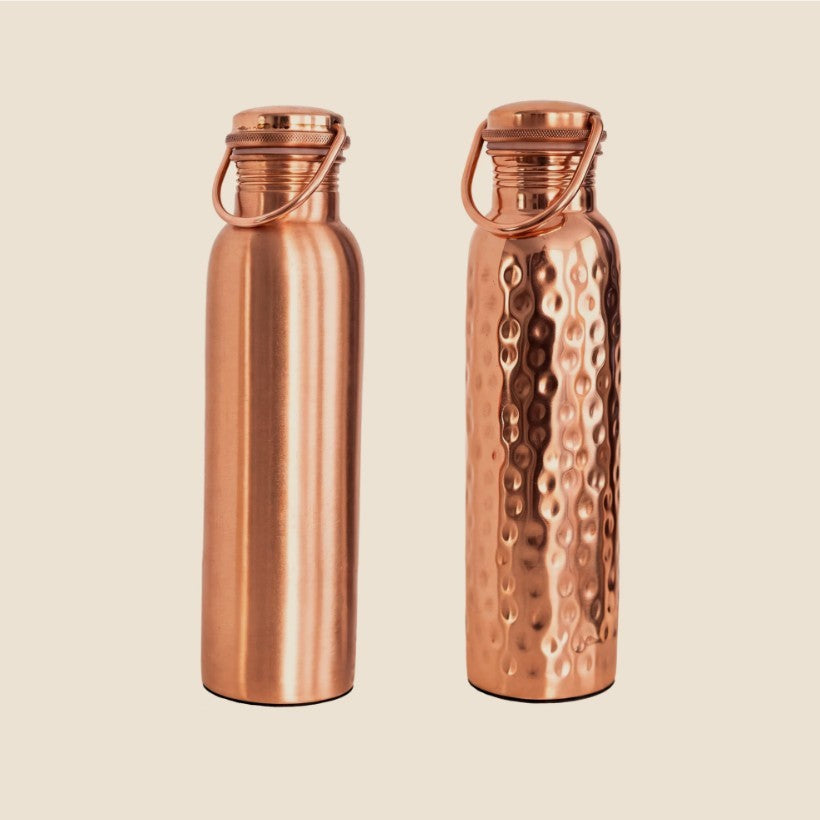 Botella de agua de cobre