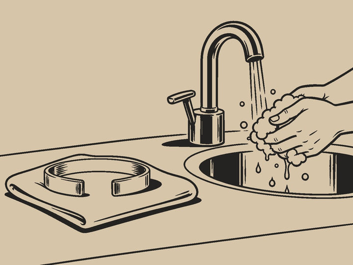 Quítatela con agua y jabón