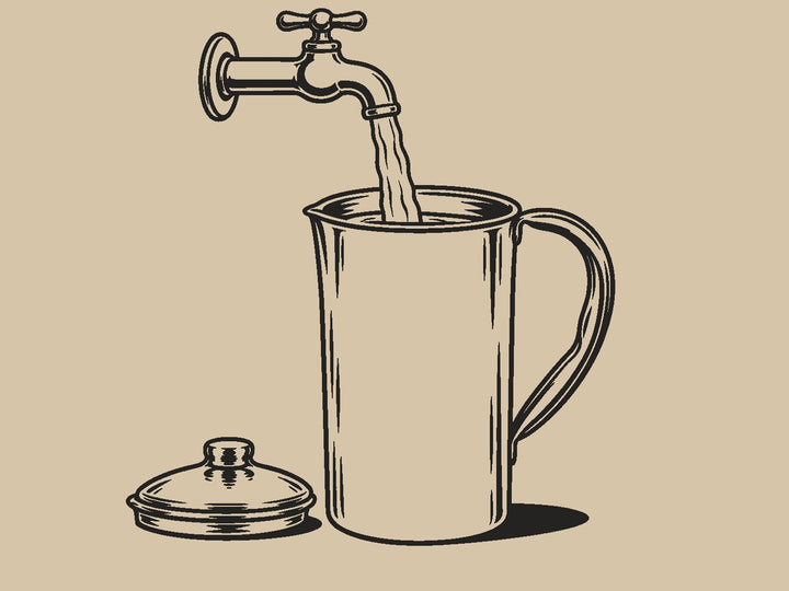 Llénala con agua sin gas