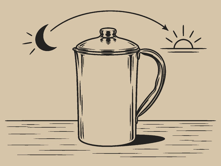 Deja el agua reposar toda la noche
