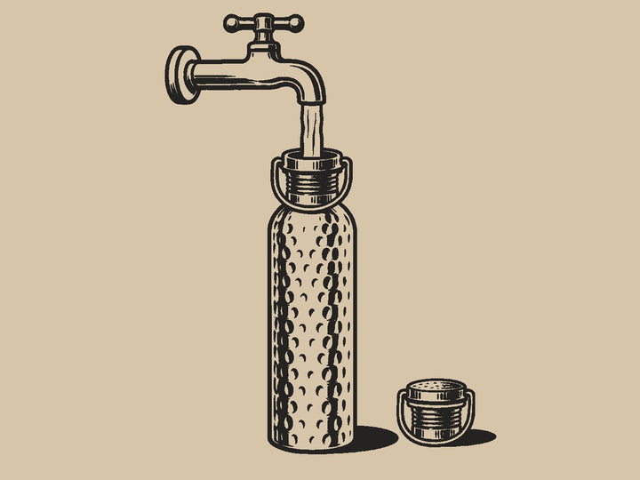 Llénala con agua sin gas
