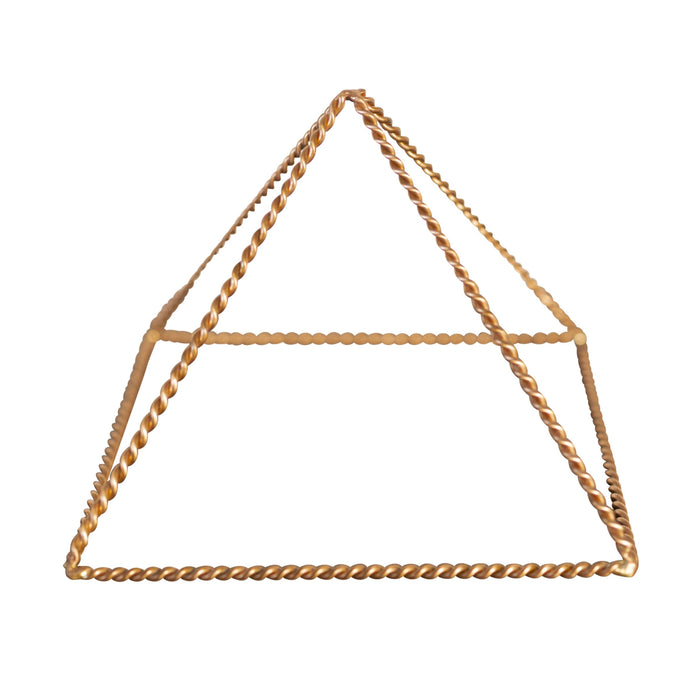 Pirámide Energizante de Cobre Kopero Trenzada Grande (23,56 cm) de alambre de cobre trenzado, foto de producto sobre fondo blanco
