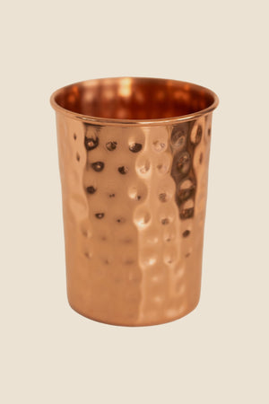 Vaso de cobre Kopero Martillado, foto de producto sobre fondo blanco